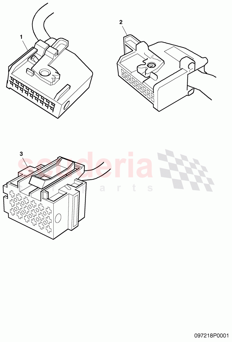 housing for cable connector of Bentley Bentley Continental Flying Spur (2006-2012)