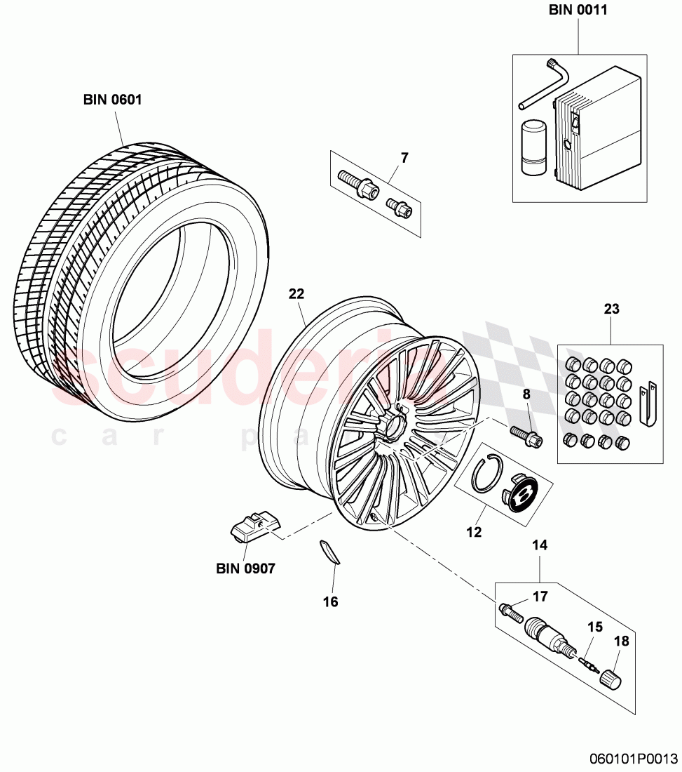 alloy wheel of Bentley Bentley Continental GT (2003-2010)