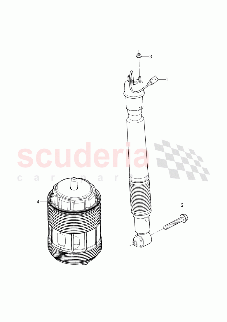 air spring, buffer, D - MJ 2017>> of Bentley Bentley Mulsanne (2010+)