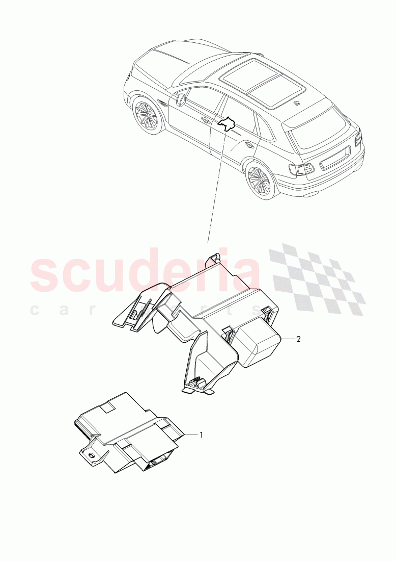 Diagnosis interface for data bus (Gateway) of Bentley Bentley Bentayga (2015+)