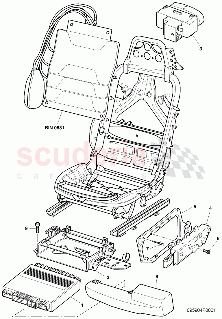 Seat and Backrest Adjustment of Bentley Bentley Continental GT (2003-2010)