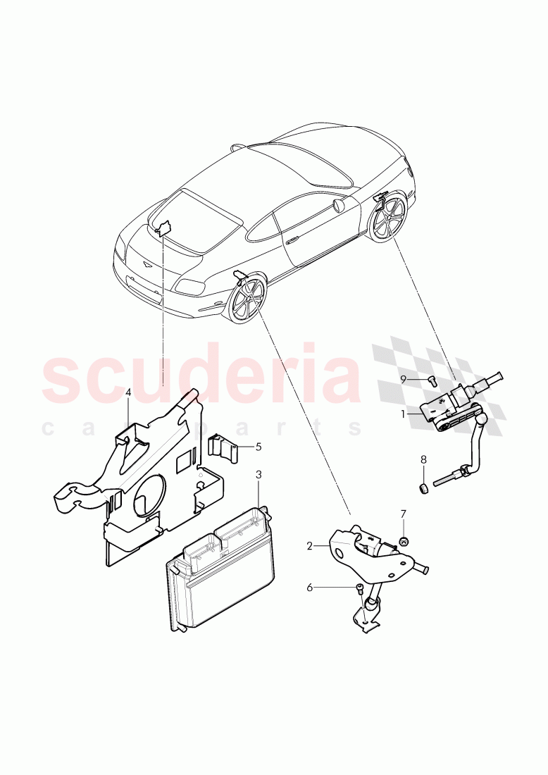 self levelling sensor of Bentley Bentley Continental GT (2011-2018)