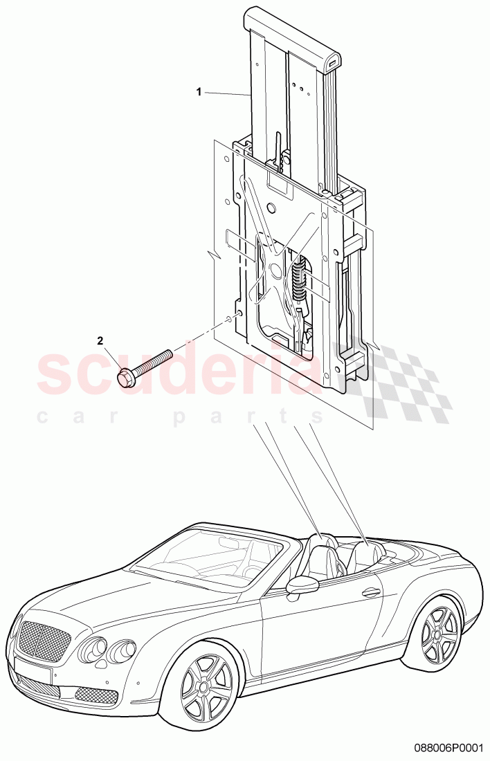 Roll-Over protection System of Bentley Bentley Continental Supersports (2009-2011)