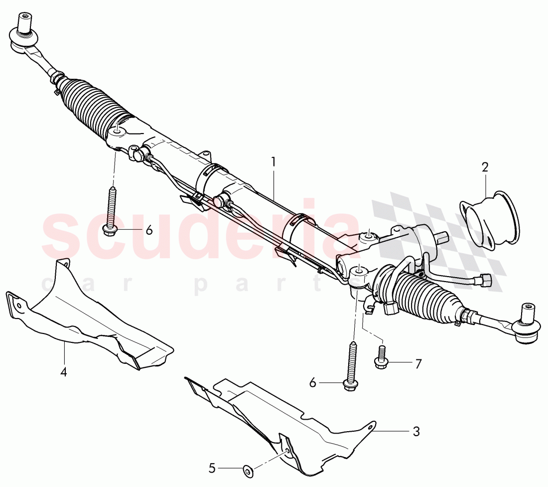 power steering, steering gear of Bentley Bentley Continental Supersports (2017+)