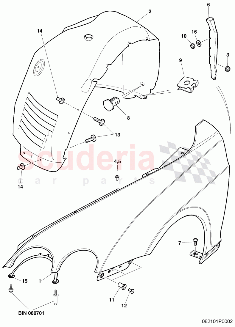 fender, trim - wheel housing, F >> 3W-8-059 514 of Bentley Bentley Continental Flying Spur (2006-2012)