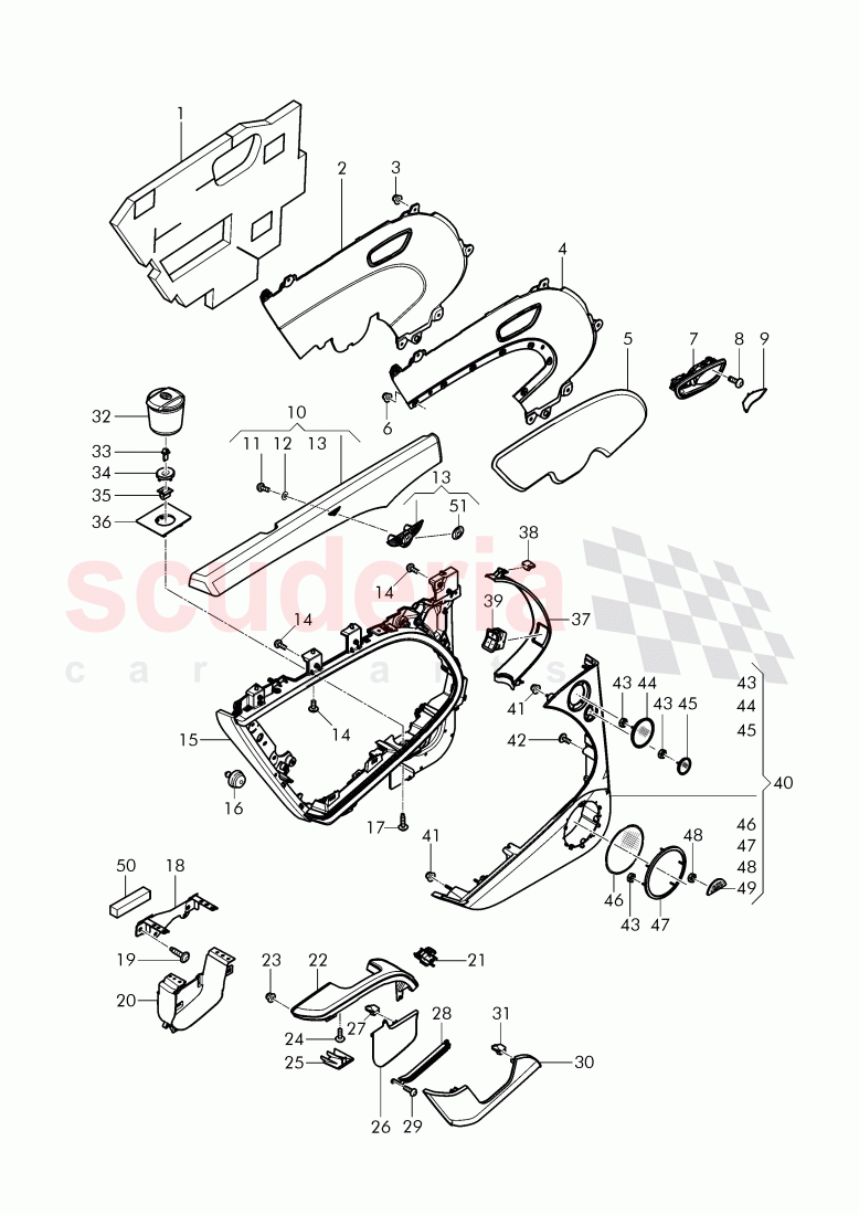 door trim panels, D - MJ 2016>> - MJ 2016 of Bentley Bentley Mulsanne (2010+)