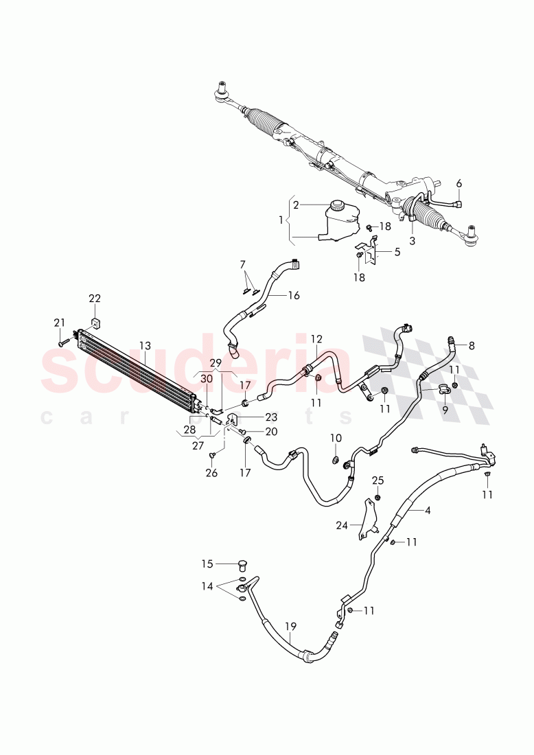 power steering, Reservoir, Pipes, Hoses of Bentley Bentley Continental Supersports (2017+)