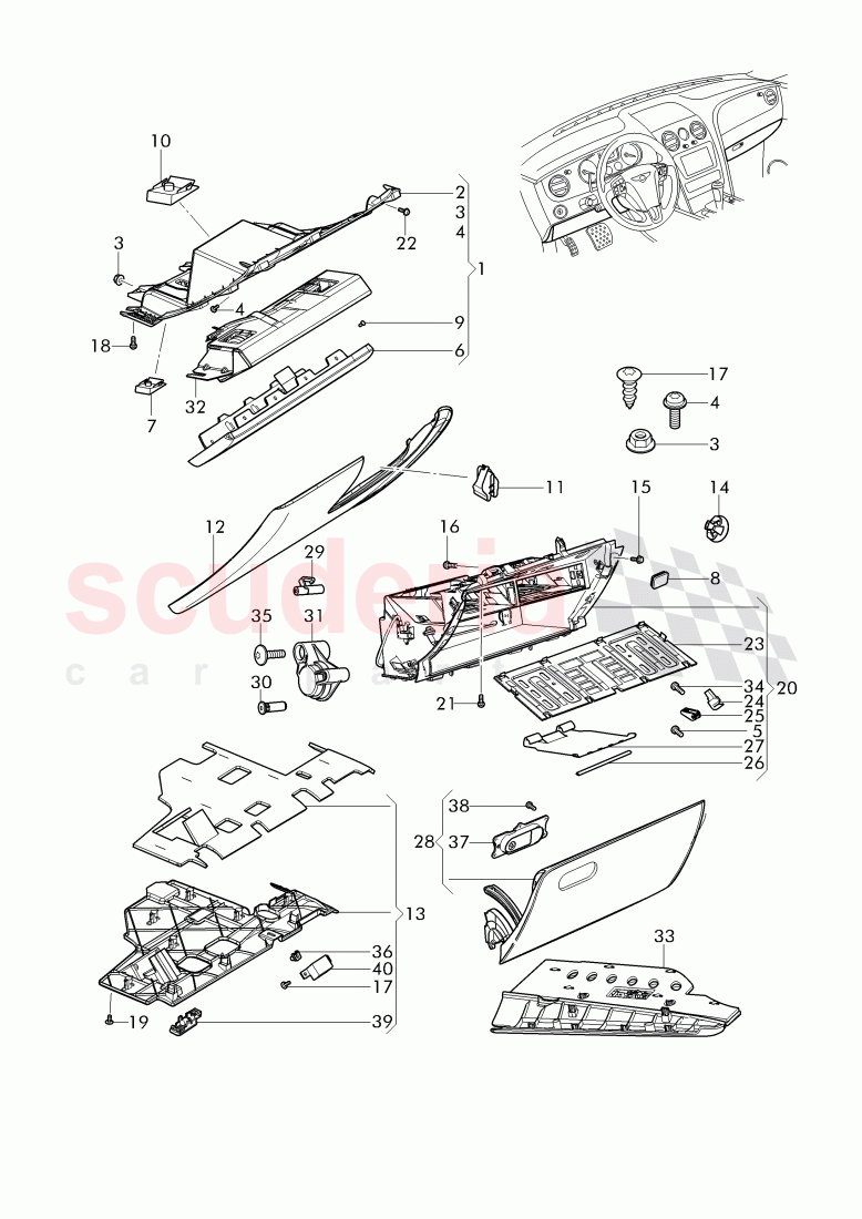 cover and trim, for dashboard, dashboard installation parts of Bentley Bentley Continental Supersports (2017+)