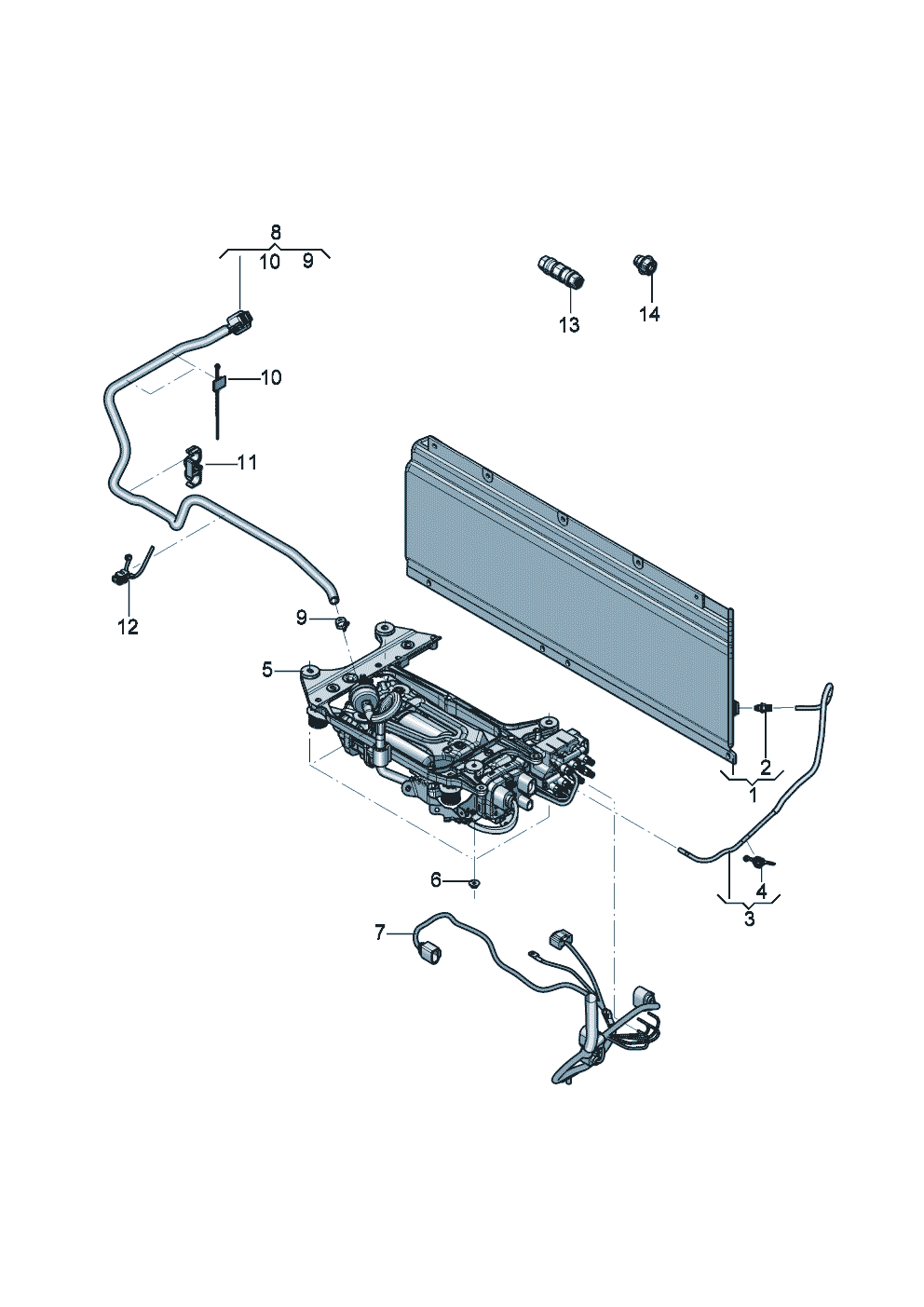 Air supply unit
Pressure accumulator
Air line
connecting parts for self-
levelling of Bentley Bentley Continental GT Convertible (2025)