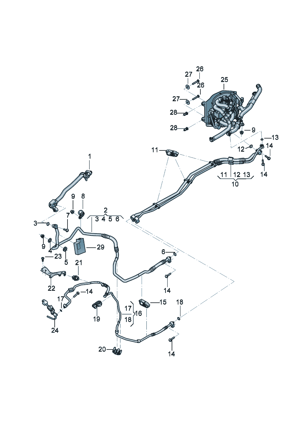 refrigerant circuit
Cooling unit for
high-voltage battery of Bentley Bentley Continental GT (2017)