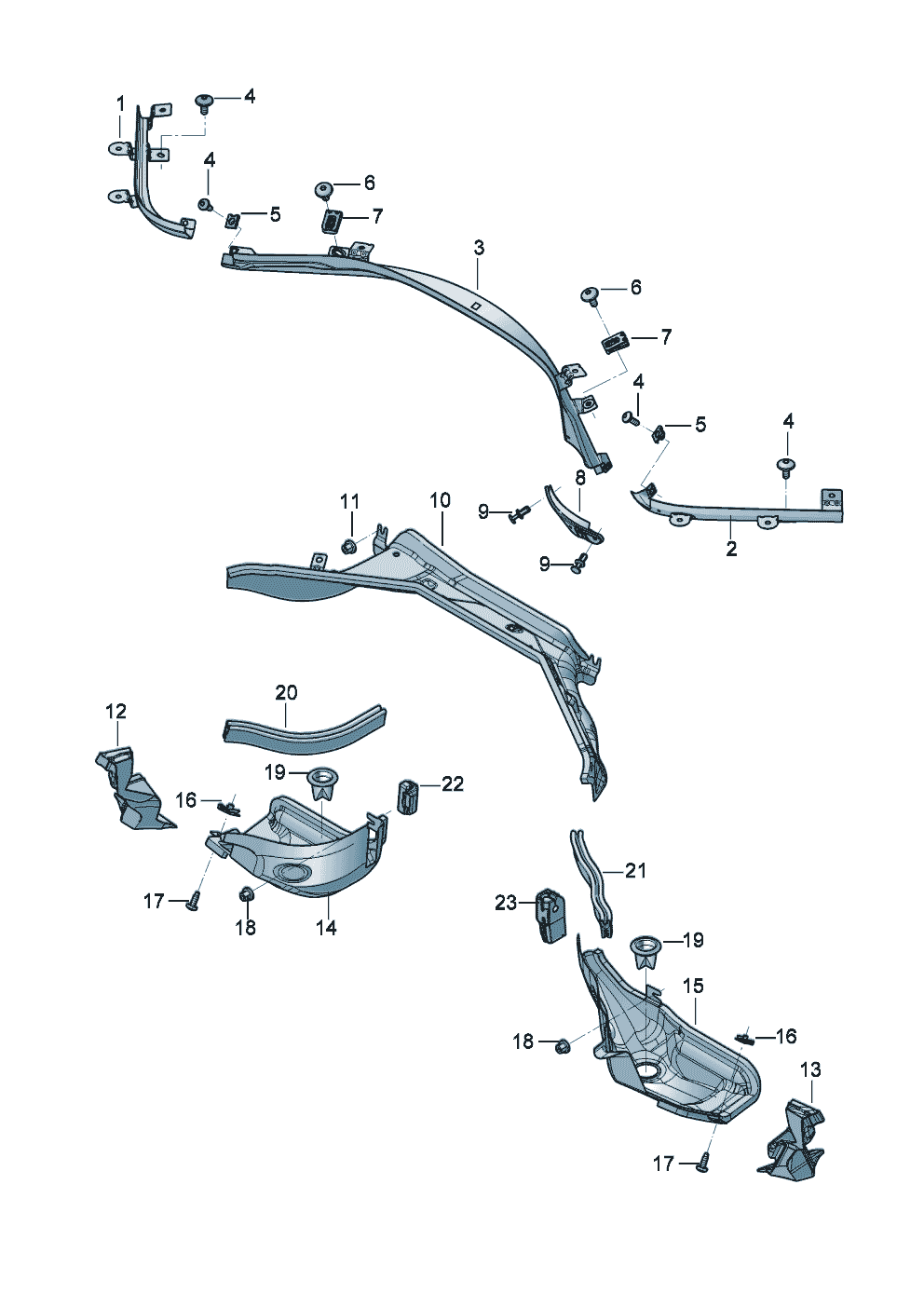 water box
Firewall of Bentley Bentley Continental GT (2017)