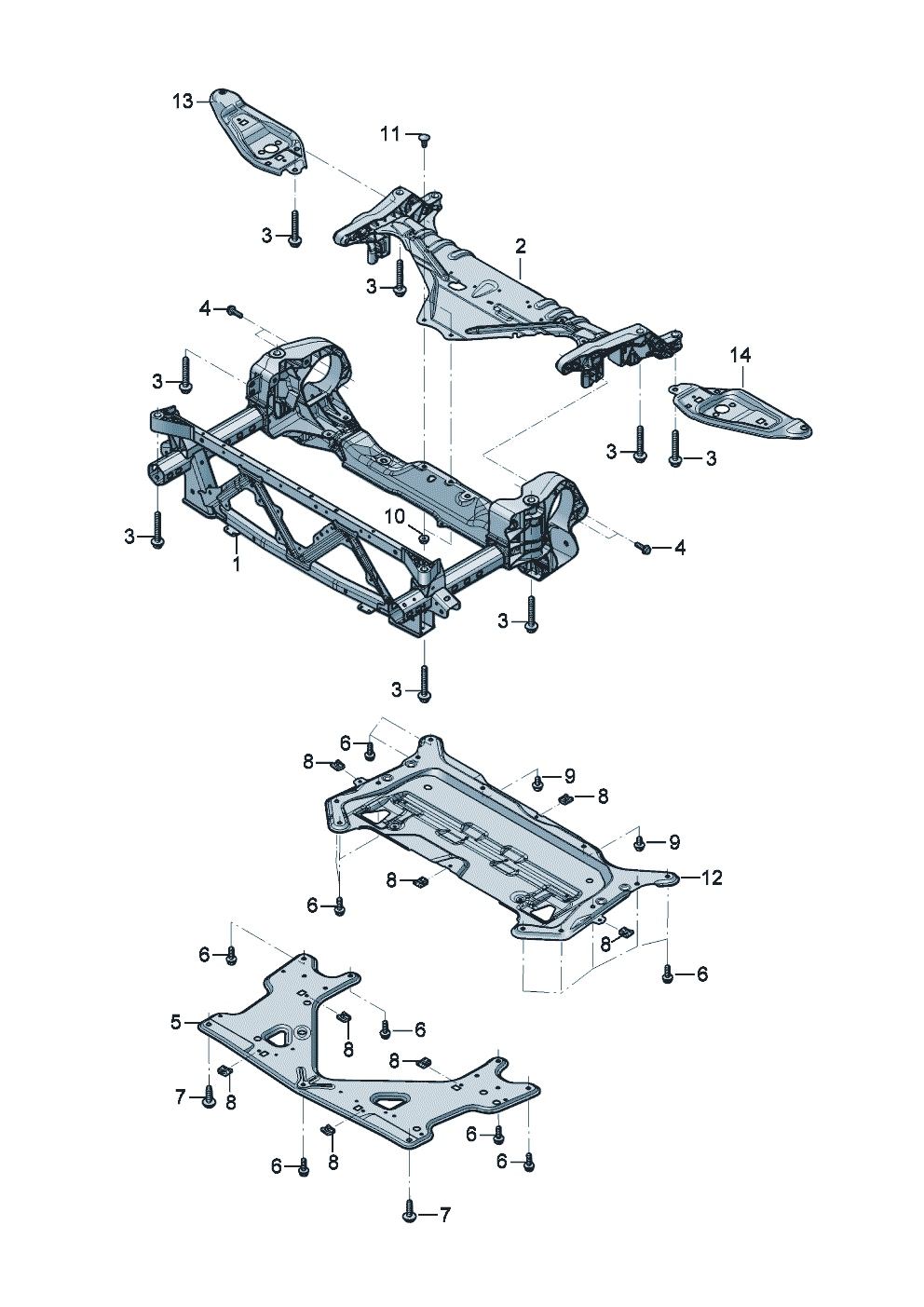 Support frame
front axle of Bentley Bentley Continental GT (2017)