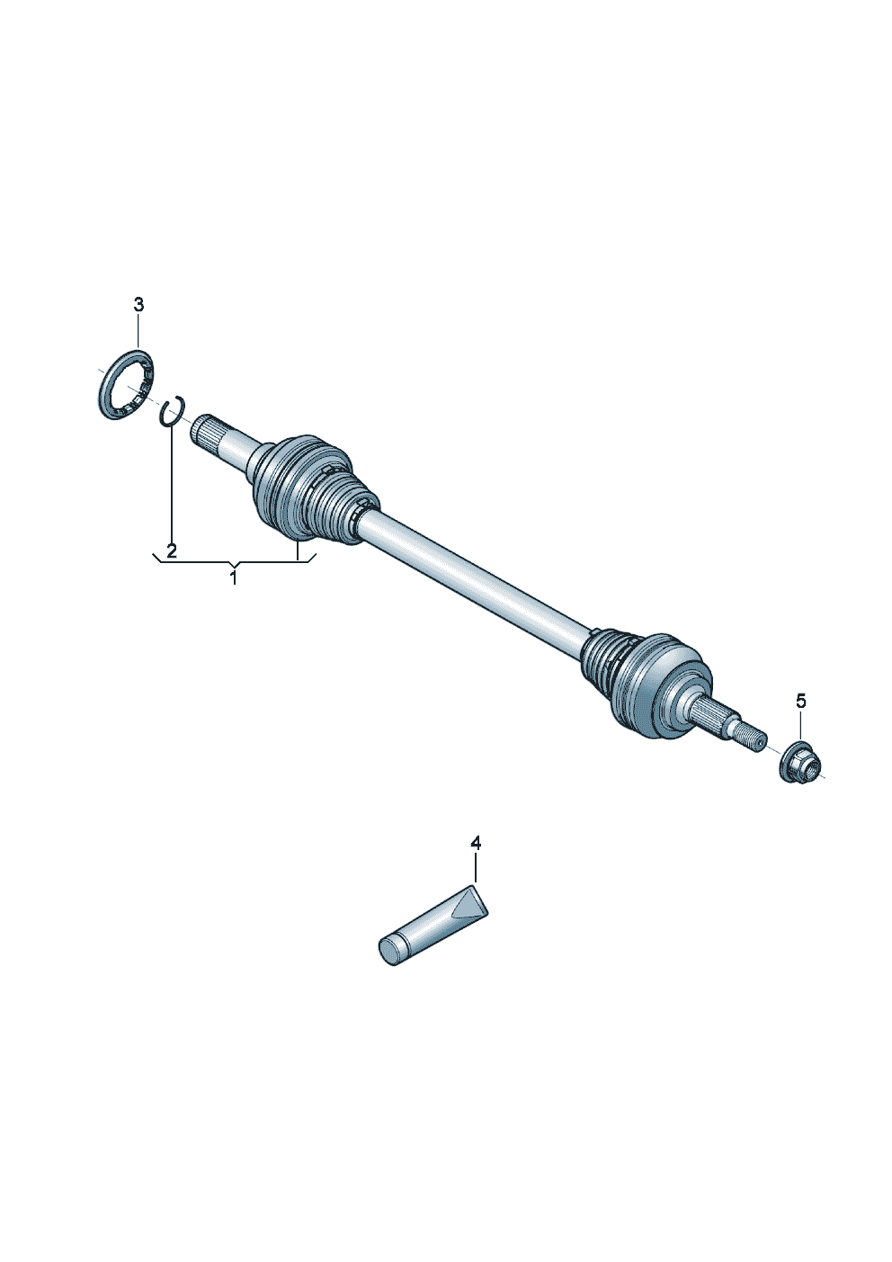 Drive shaft
for models with limited slip
differential of Bentley Bentley Continental GT (2017) 