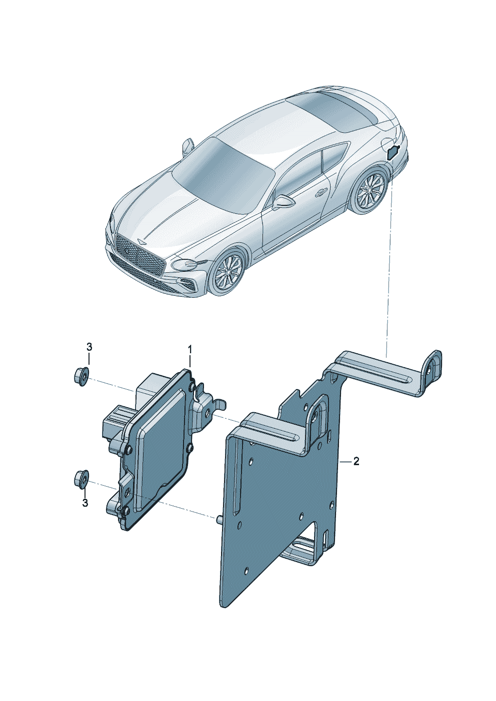 Control unit for
differential lock of Bentley Bentley Continental GT (2017) 