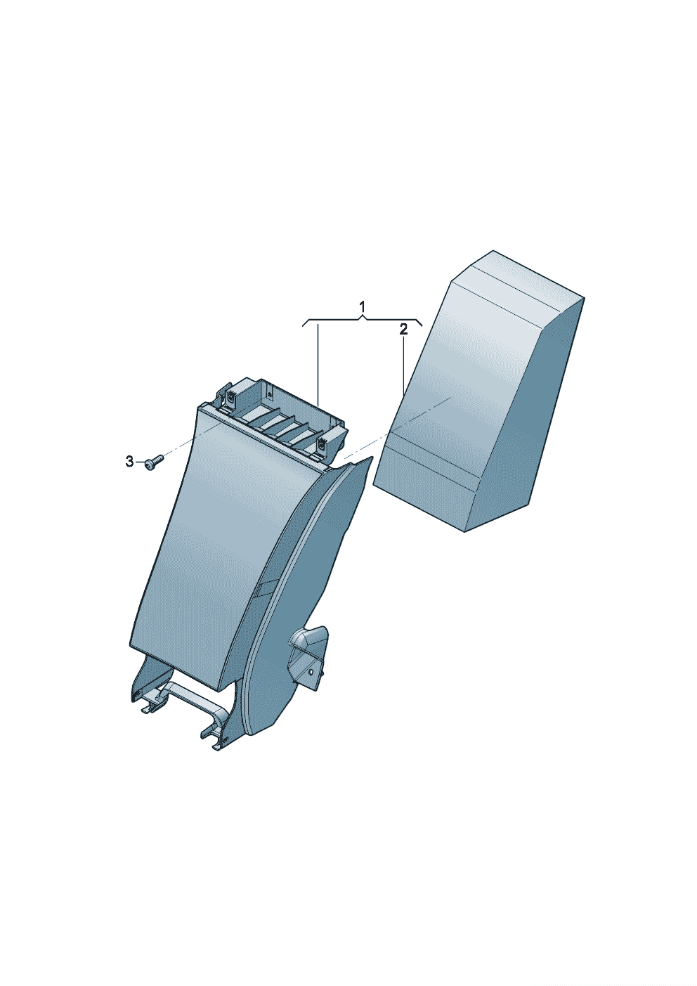 Middle armrest
For vehicles without through
load aperture of Bentley Bentley Continental GT (2017)