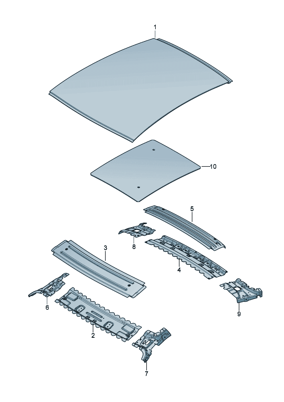 Roof of Bentley Bentley Continental GT (2017) 