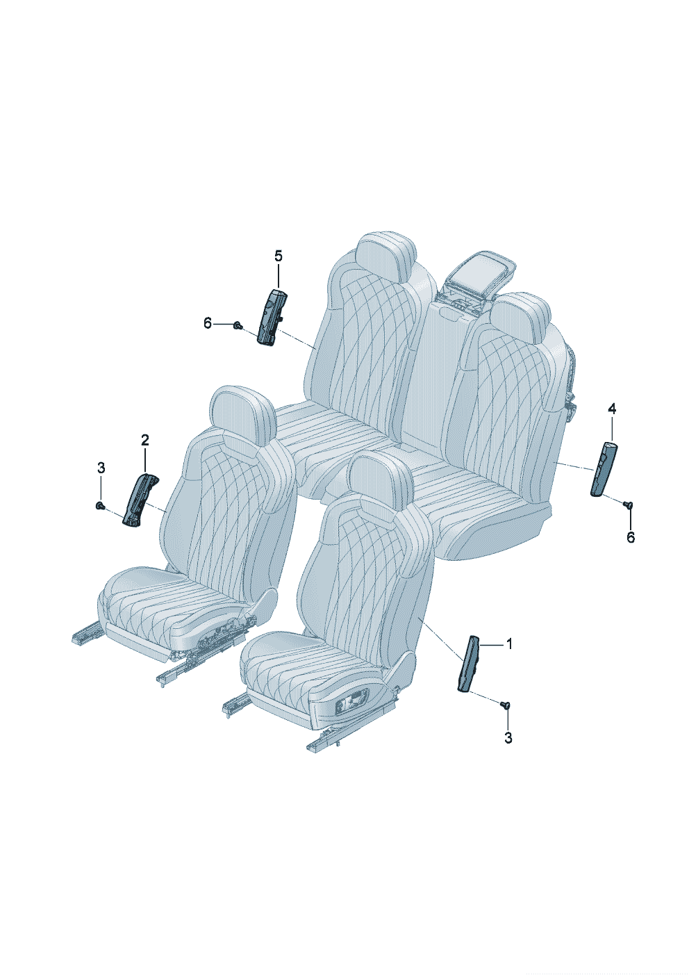 Side airbag unit of Bentley Bentley Continental Flying Spur (2025) 