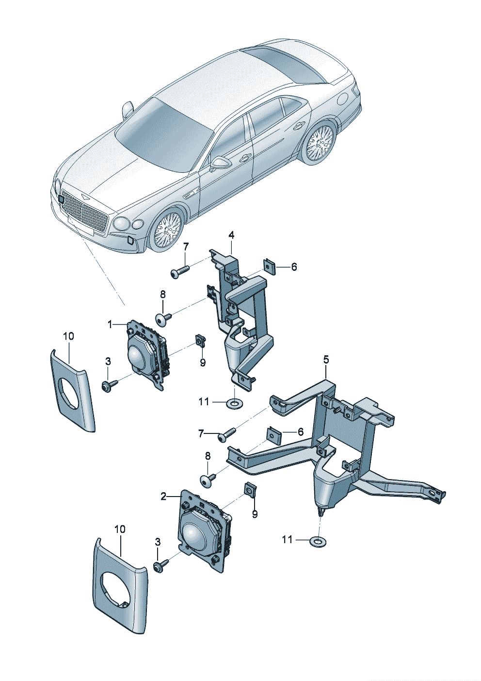 For vehicles with adaptive
cruise control
(ACC) of Bentley Bentley Continental Flying Spur (2025) 