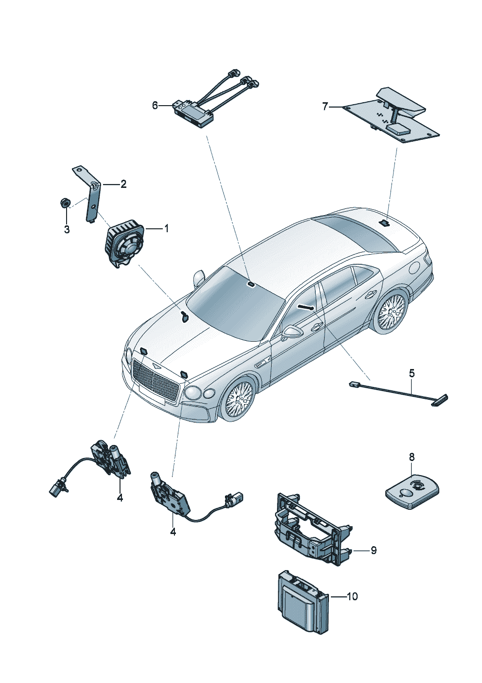 anti-theft alarm system of Bentley Bentley Continental Flying Spur (2025) 