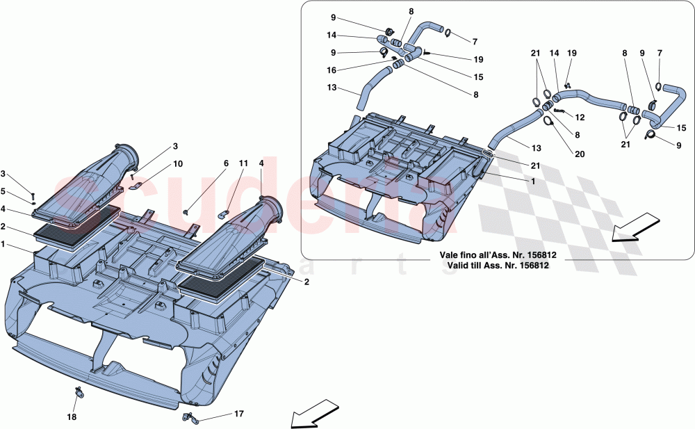 AIR INTAKE of Ferrari Ferrari 812 Superfast/GTS