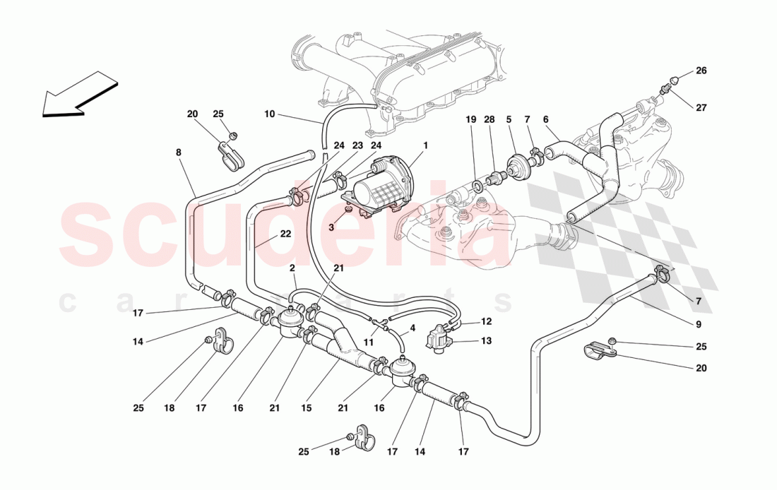 SECONDARY AIR PUMP of Ferrari Ferrari 456 M GT/GTA