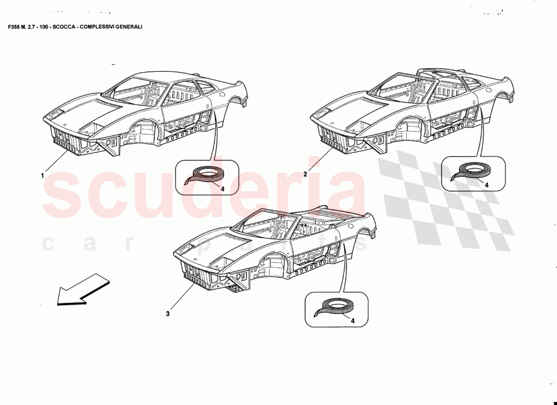 BODY - GENERAL UNITS of Ferrari Ferrari 355 (2.7 Motronic)