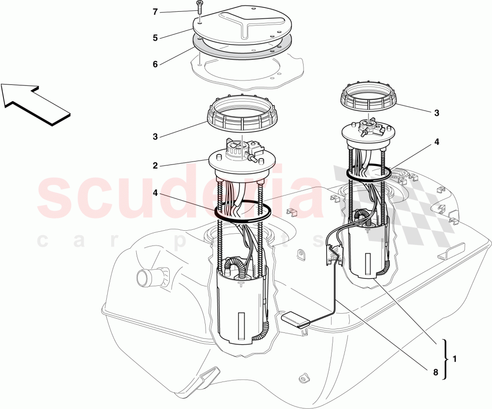 FUEL PUMP of Ferrari Ferrari 599 SA Aperta