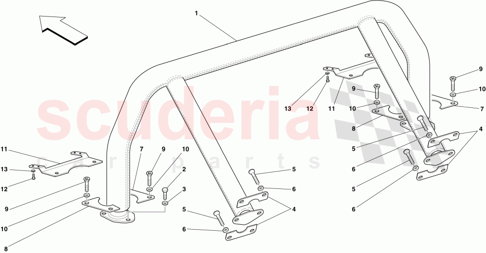 ROLLBAR -Not for AUS, USA and CDN- of Ferrari Ferrari 599 GTO