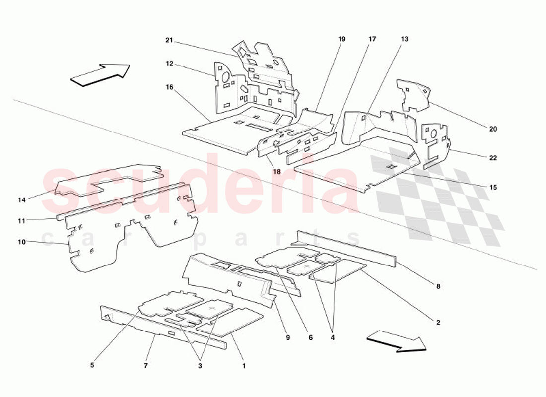 Passengers Compartment Insulations -Valid for GD- of Ferrari Ferrari 575 Superamerica