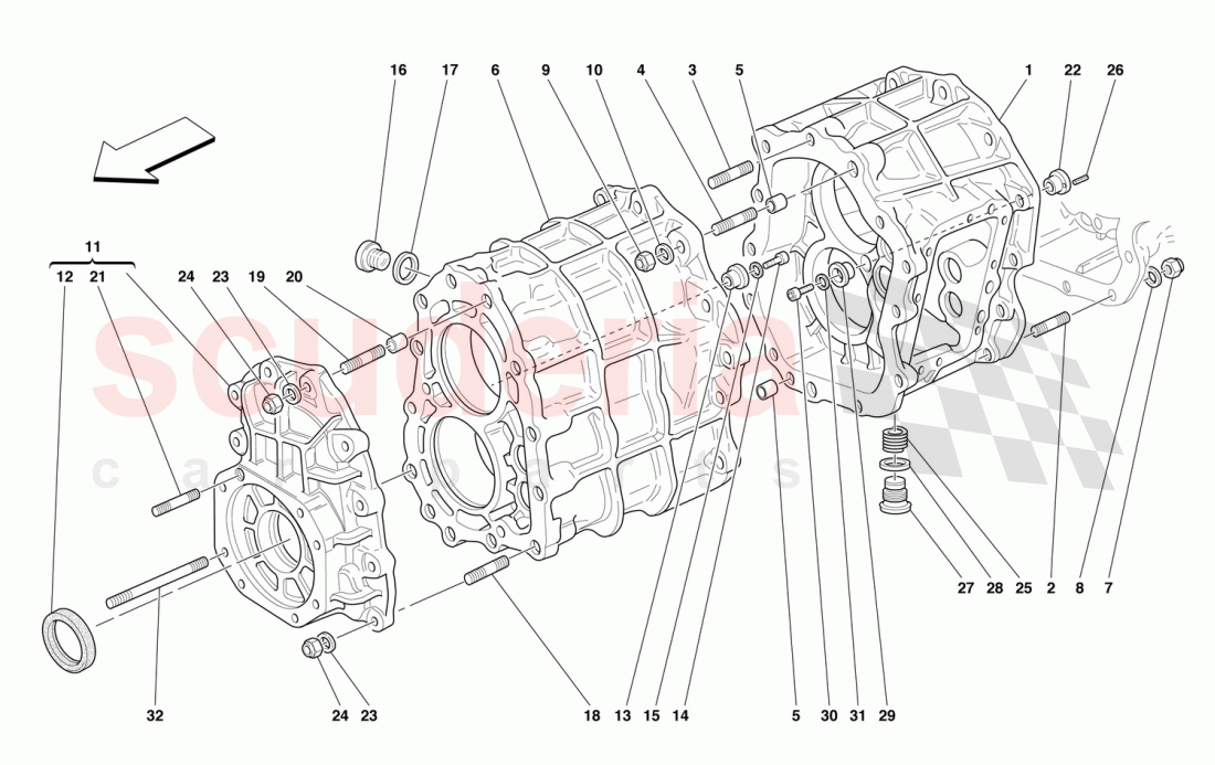 GEARBOX of Ferrari Ferrari 550 Barchetta