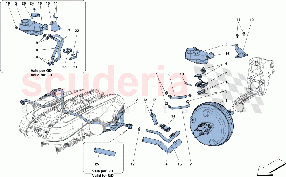 SERVO BRAKE SYSTEM of Ferrari Ferrari 812 Superfast/GTS