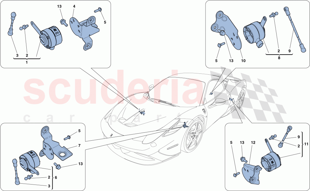 ELECTRONIC MANAGEMENT (SUSPENSION) of Ferrari Ferrari 458 Speciale