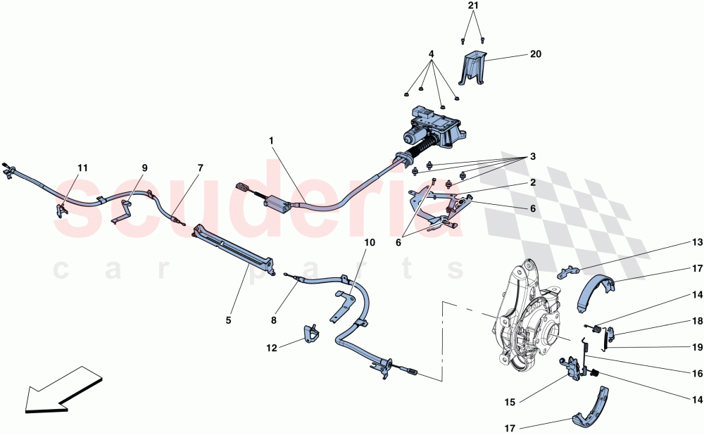 PARKING BRAKE CONTROL of Ferrari Ferrari GTC4Lusso