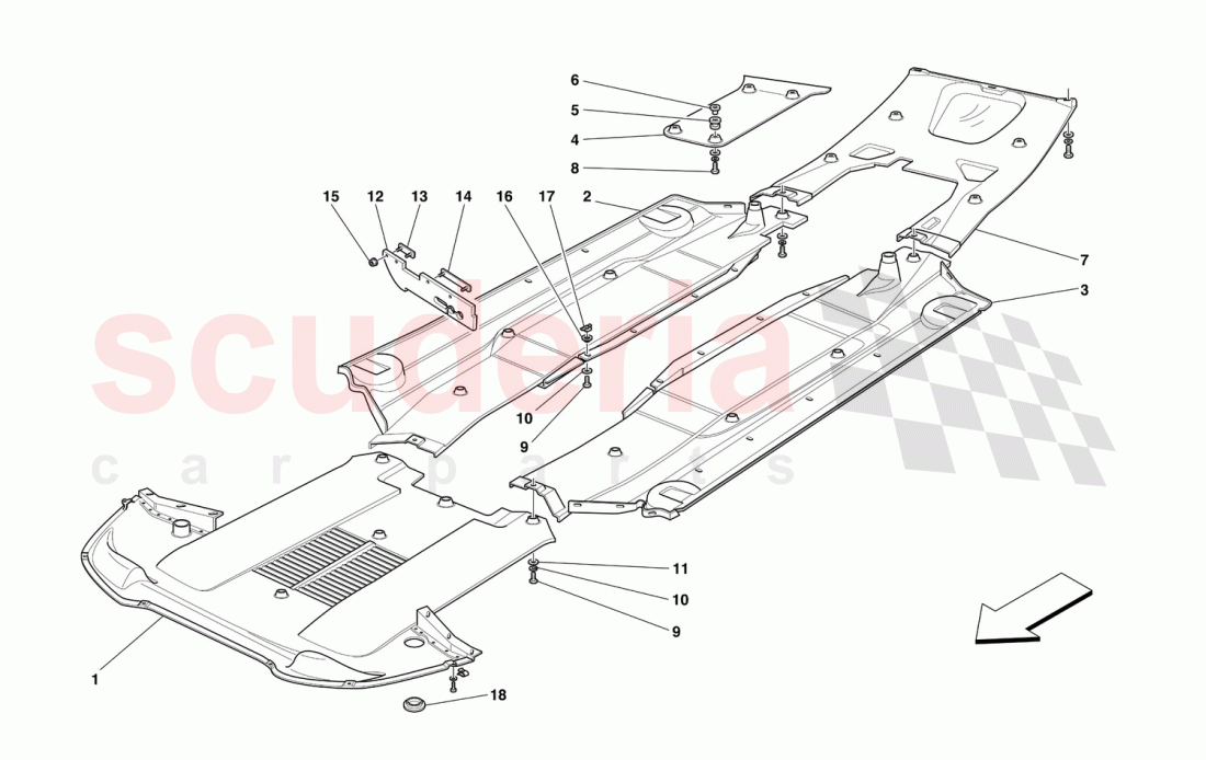 FLAT FLOOR PAN of Ferrari Ferrari 550 Maranello