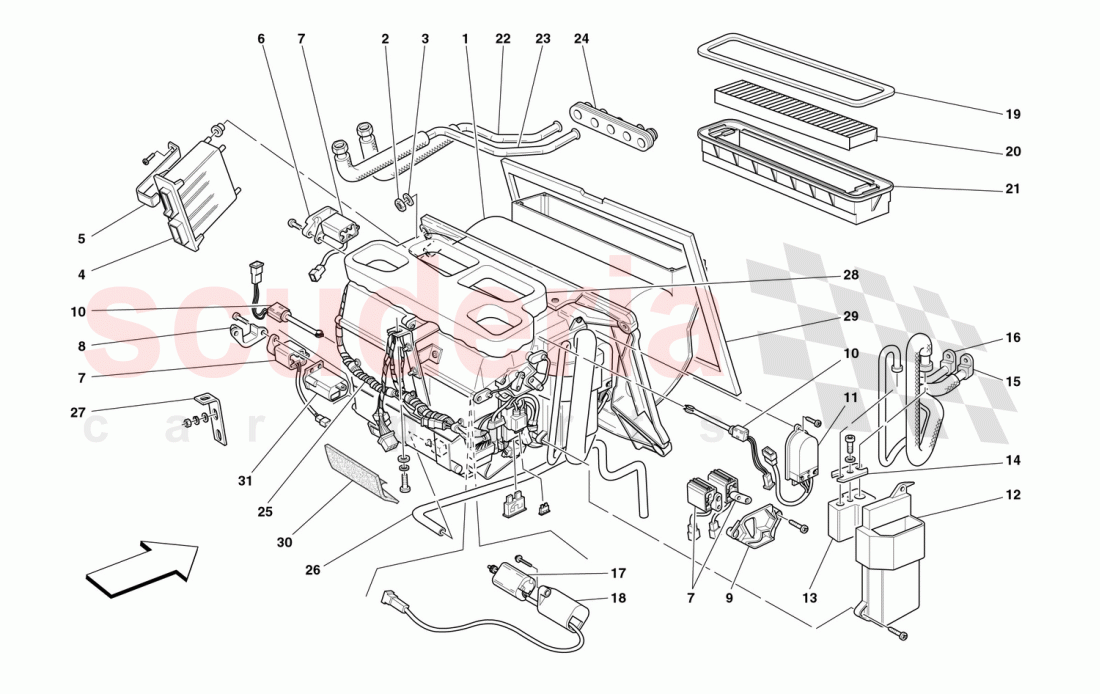 EVAPORATOR UNIT of Ferrari Ferrari 360 Spider