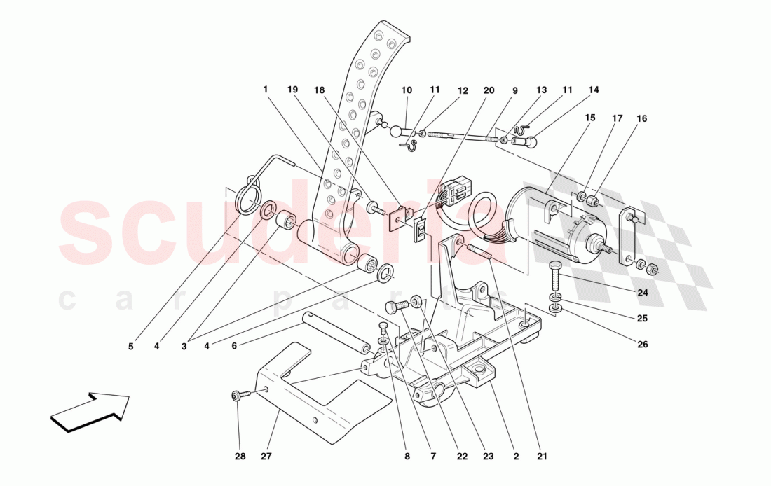 ELECTRONIC ACCELERATOR PEDAL of Ferrari Ferrari 360 Spider