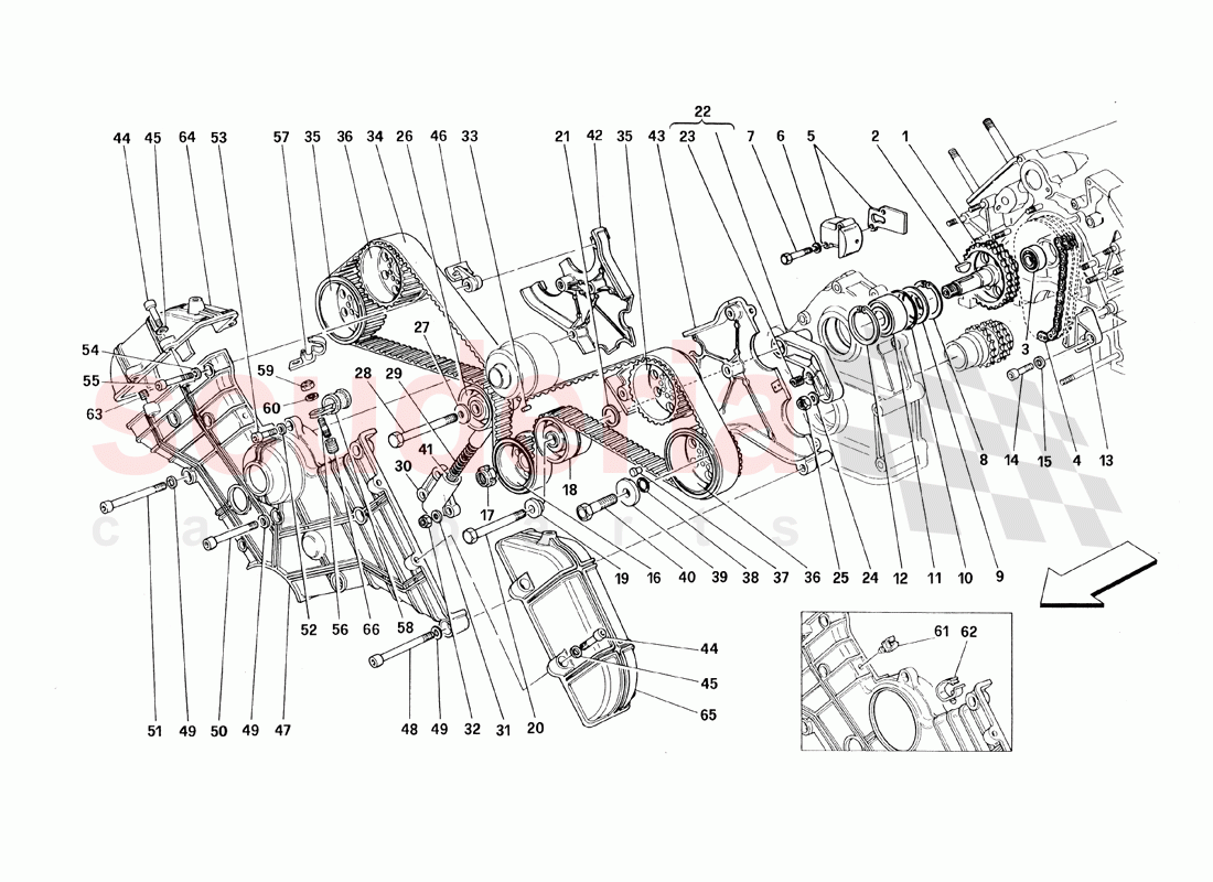 Timing - Controls of Ferrari Ferrari 348 TB (1993)