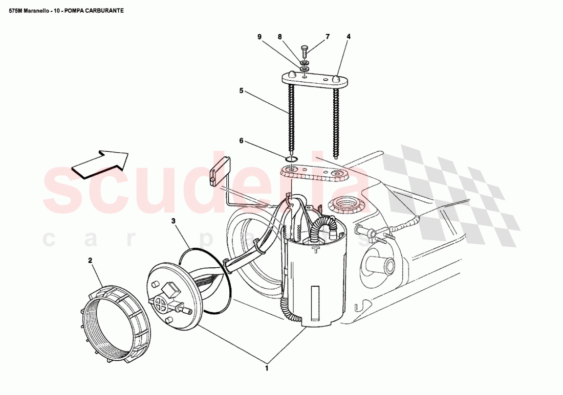 FUEL PUMP of Ferrari Ferrari 575M Maranello
