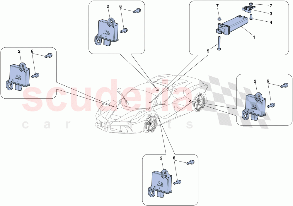 TYRE PRESSURE MONITORING SYSTEM of Ferrari Ferrari LaFerrari Aperta