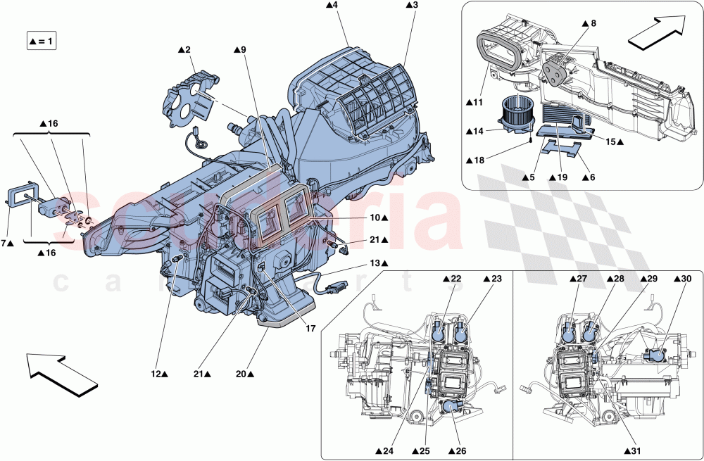 EVAPORATOR UNIT of Ferrari Ferrari GTC4Lusso