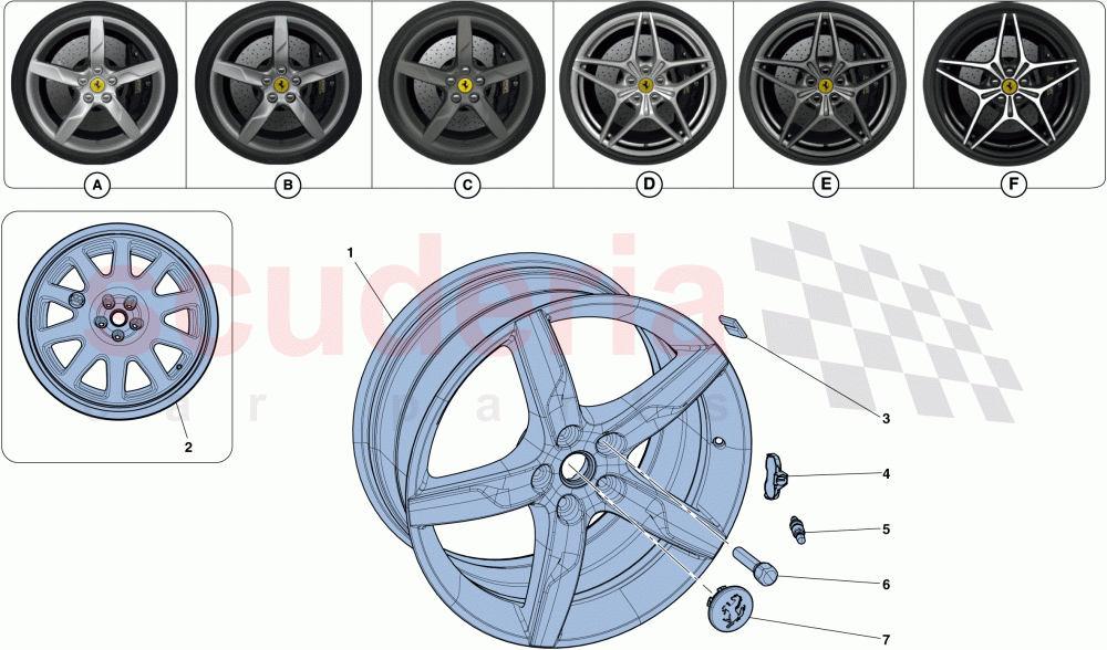 WHEELS of Ferrari Ferrari California T