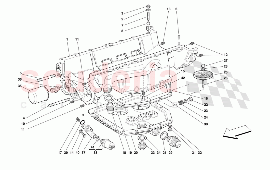 LUBRICATION - OIL SUMPS AND FILTERS of Ferrari Ferrari 456 M GT/GTA