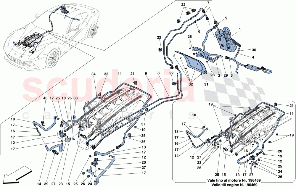 EVAPORATIVE EMISSIONS CONTROL SYSTEM of Ferrari Ferrari F12 Berlinetta