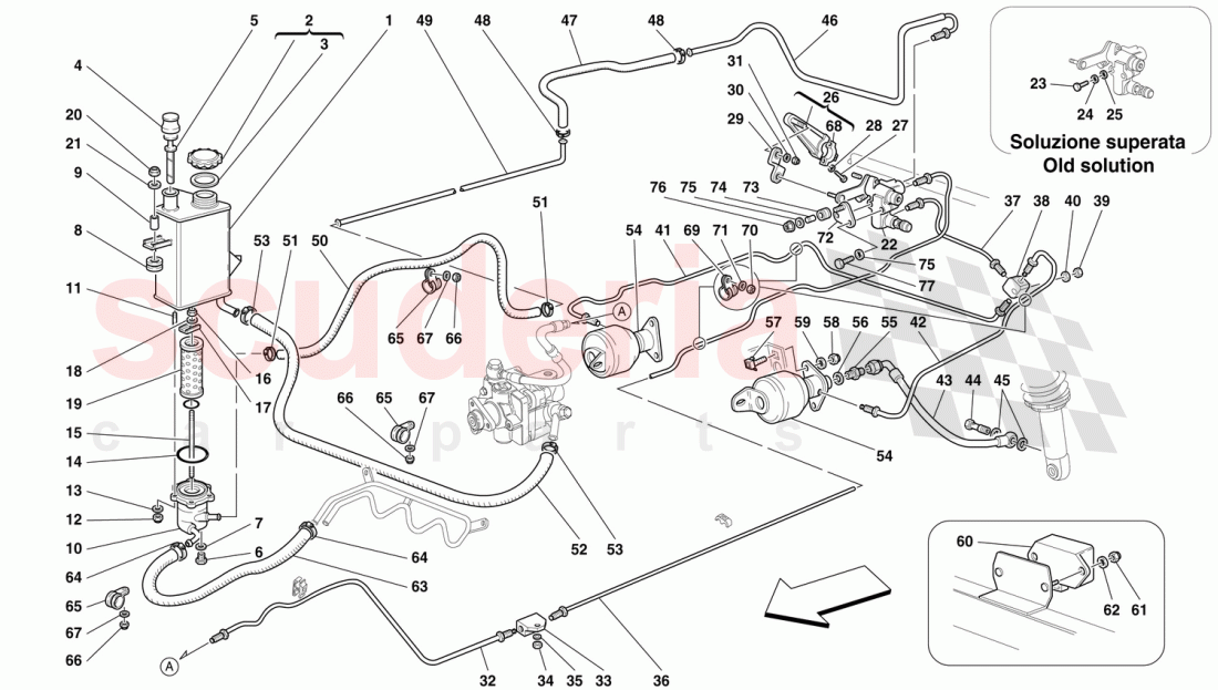 SELF-LEVELLING SUSPENSION SYSTEM -Not for 456 GTA- of Ferrari Ferrari 456 GT/GTA