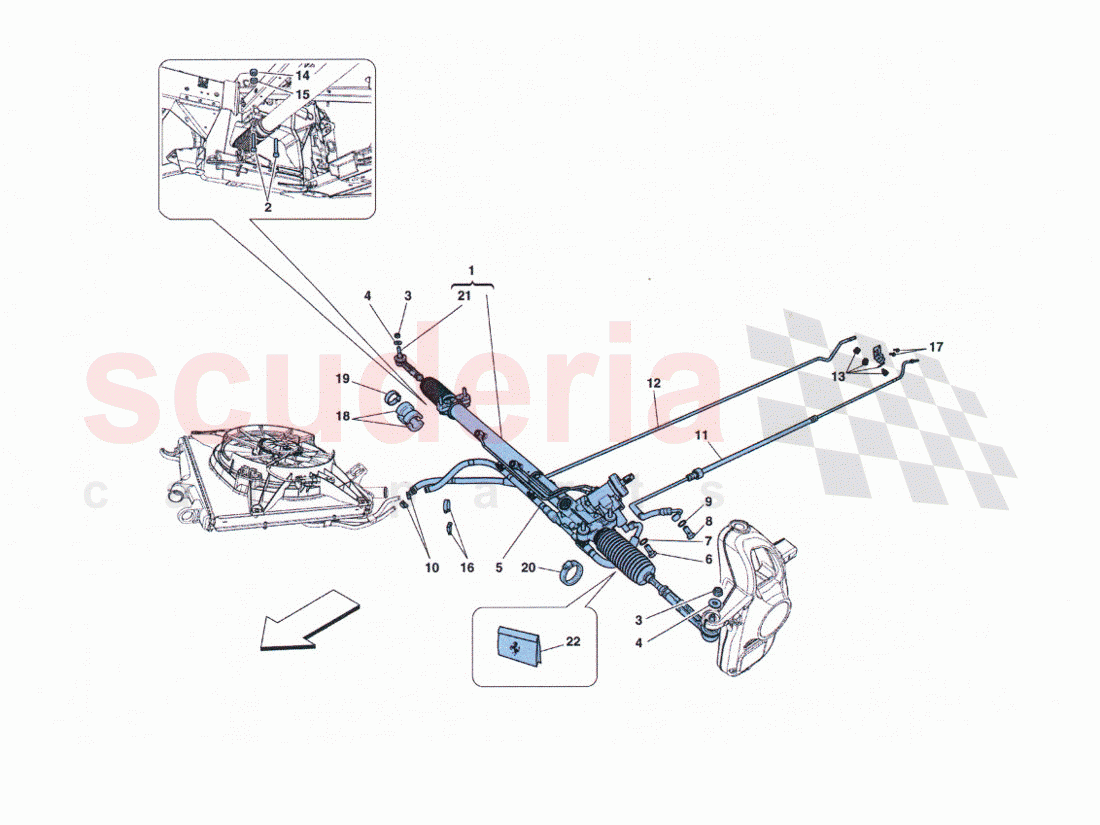 Box Guide Hydraulics of Ferrari Ferrari 458 Challenge