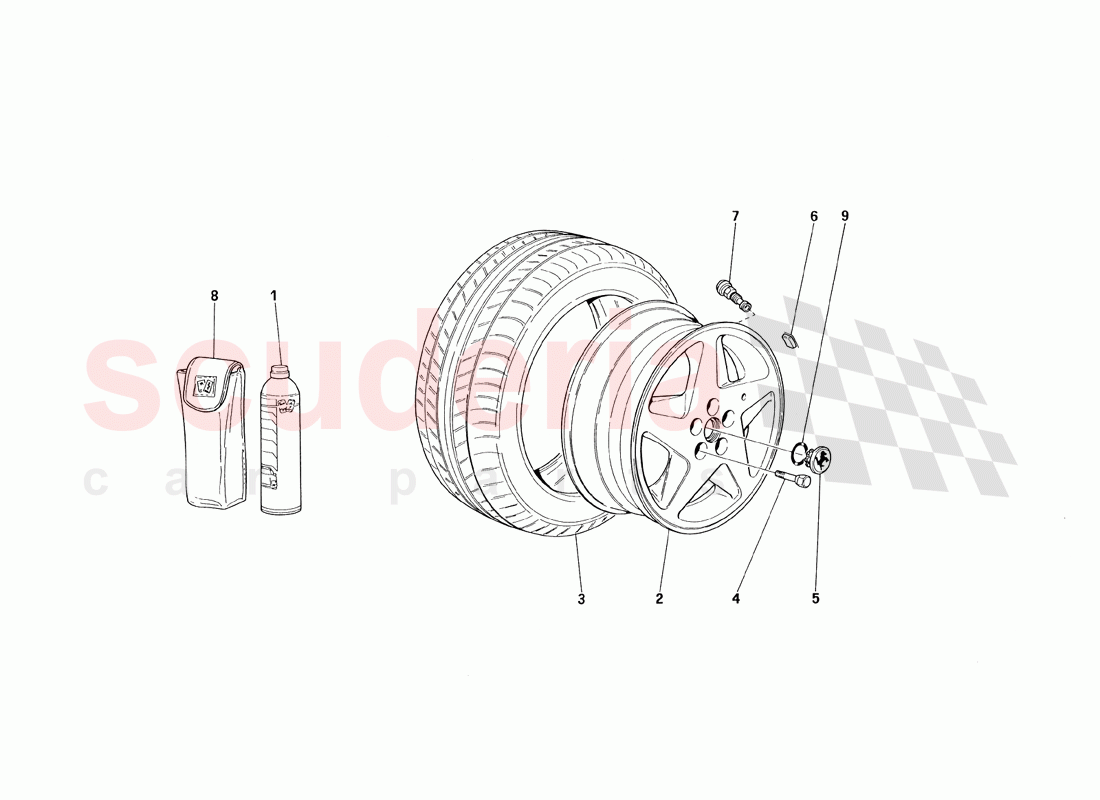 Wheels of Ferrari Ferrari 348 TB (1993)