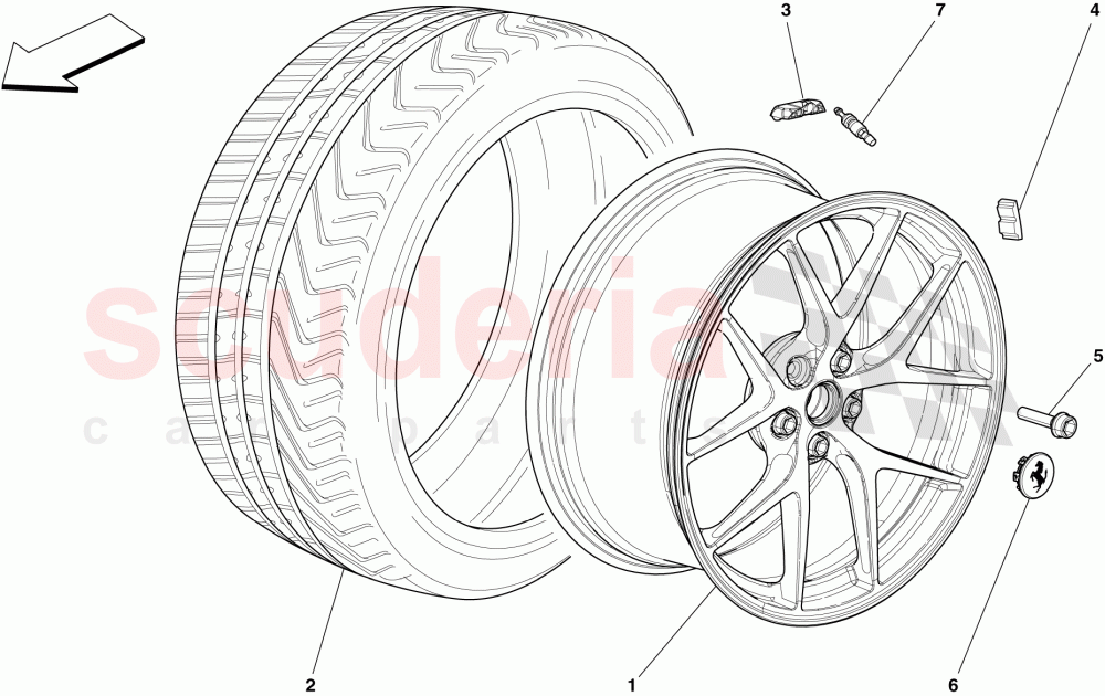 WHEELS of Ferrari Ferrari 599 GTO