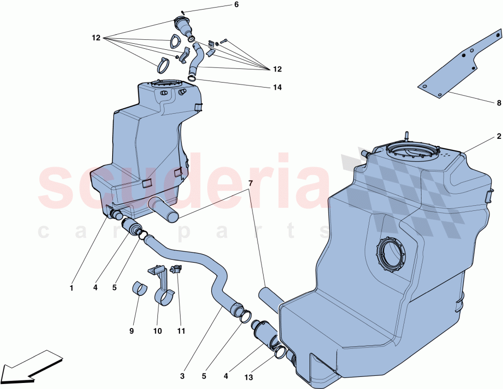 FUEL TANKS AND FILLER NECK of Ferrari Ferrari 458 Speciale