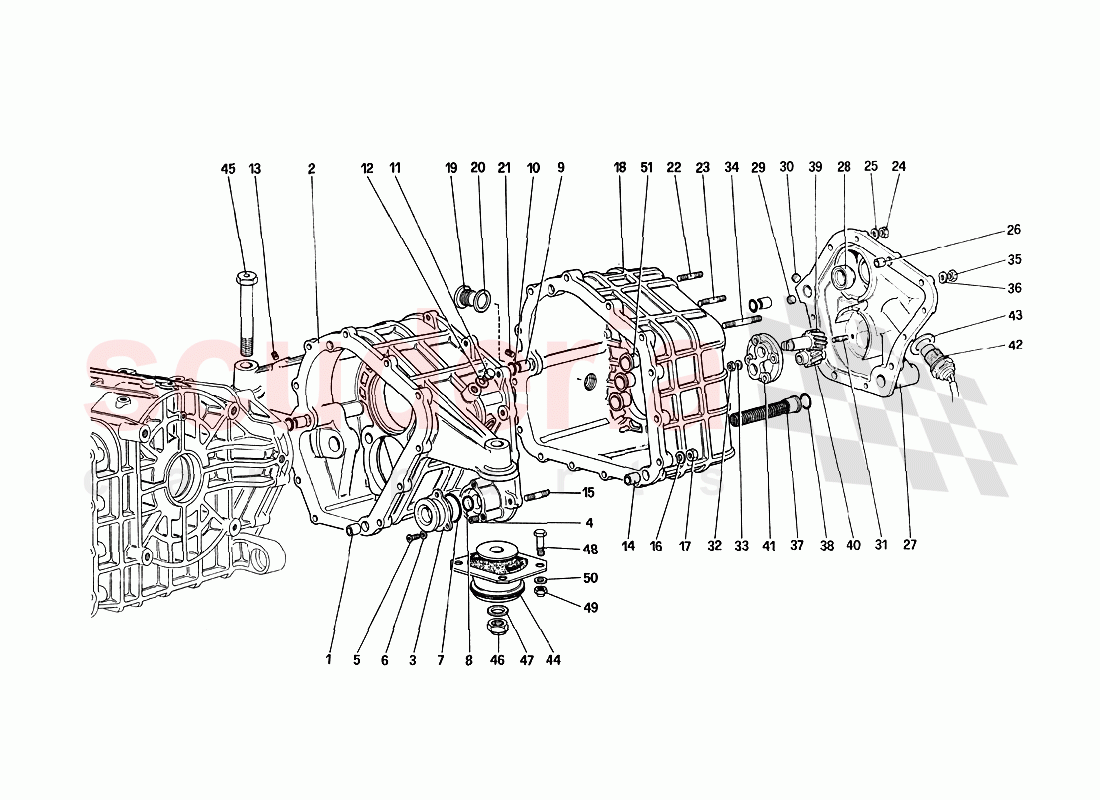 Gearbox Housing of Ferrari Ferrari 288 GTO