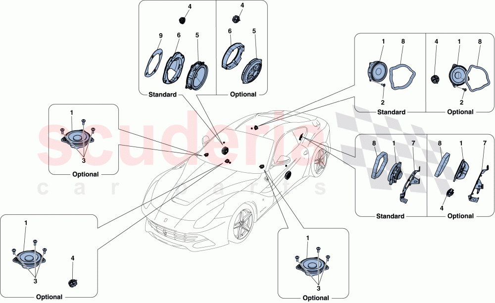 AUDIO SPEAKER SYSTEM of Ferrari Ferrari F12 Berlinetta